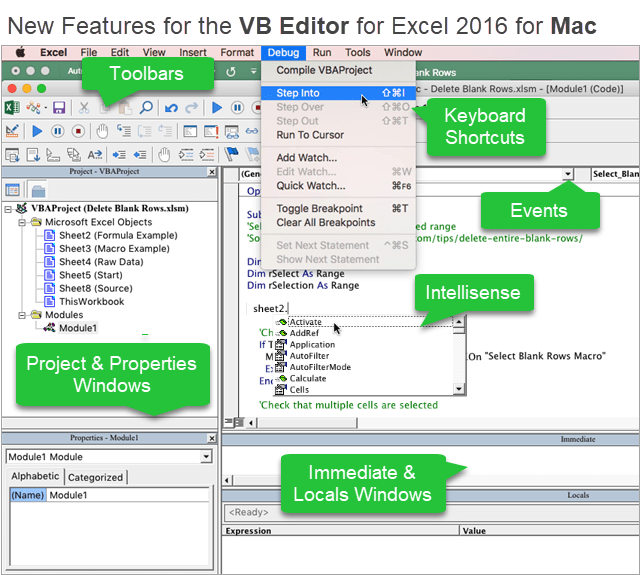 excel 2016 for mac visual basic tutorial